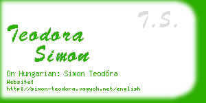 teodora simon business card
