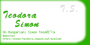 teodora simon business card